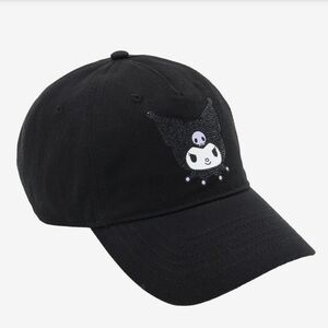 NWT Kuromi Rhinestone Dad Hat 🖤 Sanrio Hello Kitty and Friends